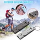 thumbnail image 1 of Xihbxyly Silbato de Doble Tubo, Herramienta de Emergencia de Acero Inoxidable, Sonido de 150 Decibelios, Esencial para Supervivencia Al Aire Libre, Caza, Acampada y Deportes, Diseño de Botón de Llave, 1 of 6