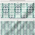 thumbnail image 2 of Soimoi Green Cotton Voile Fabric Geometric Tie-Dye Print Fabric by the Yard 42 Inch Wide, 2 of 7