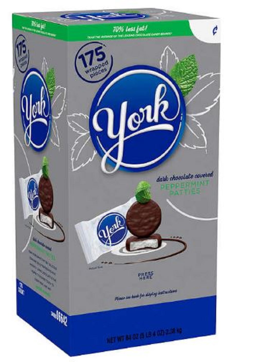 York Dark Chocolate Covered Peppermint Patties 175 ct