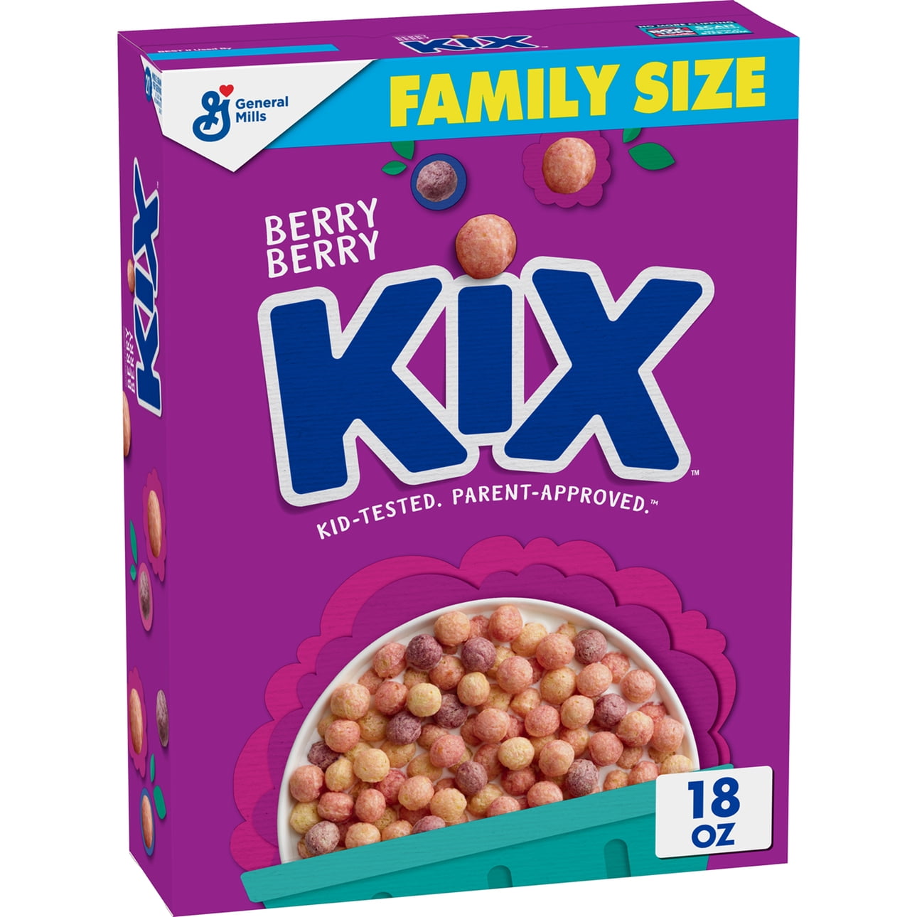 Berry Berry Kix, Whole Grain Breakfast Cereal, 18 oz