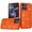 Cosmic Orange, variant on For Moto G 5G 2025/2026 / G PLAY 2026 Beautiful Diamond Metallic Design Metal Chrome Edged Hybrid - Cosmic Orange