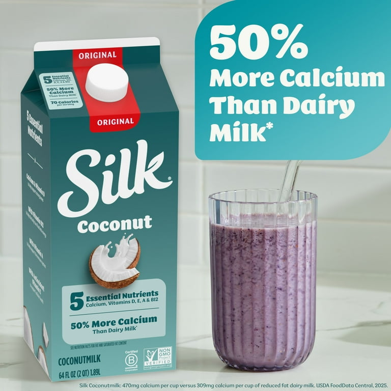 Silk Dairy Free, Sweet Shelf Stable Original Coconut Milk, Gluten