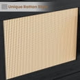 thumbnail image 4 of Qinaqin 5 Niveles Bookshelf Boho Bookcase con Rattan cm de Profundidadoors Profundidad Madera y Almacenamiento Alto Book Soporte Grande para Living Sala de, 4 of 7