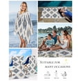 thumbnail image 5 of Blue Aztec Beach Towels Oversized Super Absorbent, Southwest Boho Tribe Abstract Geometric Art Lightweight Bath Towel Quick Dry Sets For Bathroom/Pool/Rv Camping/Beach Play/Gym Room/Picnic 35"x70", 5 of 8
