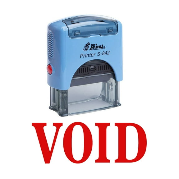 VOID Self Inking Rubber Stamp Office Stationary Custom Shiny Stamp