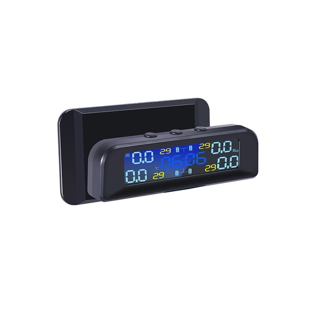Kenally Sensor de presión de neumáticos automático con energía Solar de PVC, portátil, desmontable, resistente al agua, botón de interfaz USB, Pantallas optoelectrónicas Kenally TO010560-00
