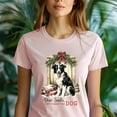 thumbnail image 5 of Border Collie Dog Graphic T-Shirt | Cute Puppy Tee for Men Women Kids, Dark Heather, Size L, 5 of 6