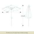 thumbnail image 3 of Cenote 9-ft Octagon Market Umbrella - Champagne - Breez-Tex Canopy, 3 of 6