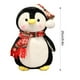 thumbnail image 1 of 25cm Soft Fat Penguin Plush Toys Stuffed Red Scarf Christmas Hat Cartoon Penguin Doll Kids Christmas Birthday Gifts Home Decor, 1 of 4