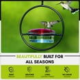 thumbnail image 7 of Mosaic Birds Recycled Glass & Metal Hummble Slim Hummingbird Feeder, Hanging Bird Feeder for Outdoors, 3.4 oz, 7 of 7