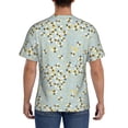 thumbnail image 3 of Bixox Men's Bees Printed Short Sleeve Skinny Athletic T-Shirt, 3 of 6