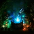 thumbnail image 6 of LED Halloween Witches Cauldron Light with Magic Floating Potion Bottles Indoor Color Changing Water Flow Effect Spooky Decoration for Home Table、Room、Party, 6 of 9
