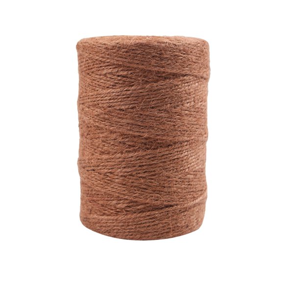 Tanuke Corde en Jute 2Mm X 200M Fabriquée avec des Fibres Naturelles, Résistante aux Déchirures pour Décoration de Jardin, Bricolage, Emballage Décoratif, Projets de Tissage à la Main