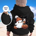 thumbnail image 5 of Gunia Toddler Halloween Ghost Sweatshirt For Boys Girls Hoodie Long Sleeve Soft Sweatshirt Graphic Cute Pullovers Top Clothes Fall Black 4-5 Years, 5 of 6