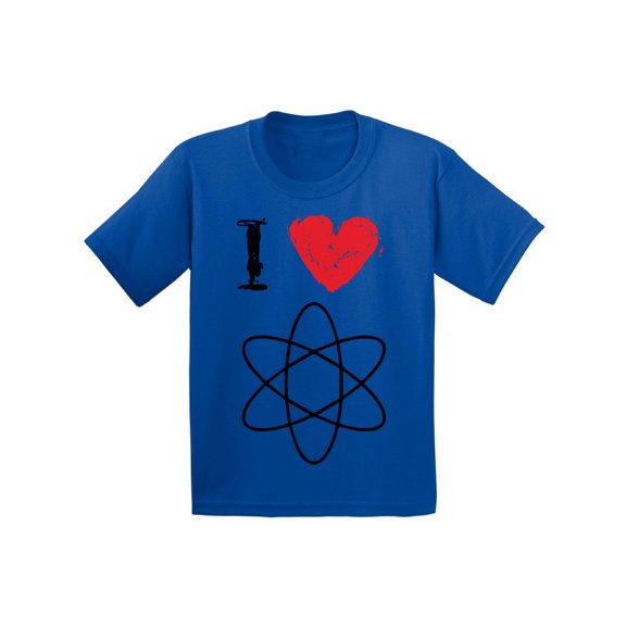 Boys Graphic Tees - I Love Science T-Shirt for Toddlers