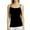 BLACK, variant on Women's Camisole Tops Undershirts Adjustable Spaghetti Strap Tank, Black, One Size, 1 Pack