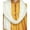 Gold, variant on SKAVIJ Men's Kurta Pajama and Scarf Set Art Silk Indian Ethnic Dress Beige L