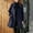 Navy, variant on (clearance)IDALL Woolen Coat Trench Coat Women's Coat Casual Design Sense Stand Collar Solid Color Coat Parkas Peacoat Purple L
