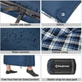 thumbnail image 6 of KingCamp XL Lightweight Cotton Flannel Sleeping Bag - Cold Weather Ready, 5℉-39℉, Envelope Design for Adults, Ideal for Backpacking & Camping, 5.07LBS (Navy), 6 of 7