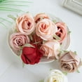 thumbnail image 3 of Yoyauz 5 Pcs Mini Artificial Rose Flower Head 2 inch Multicolor Silk Flower Fake Rose Head for Wedding Party Home Decoration DIY Craft Bridal Bouquets Hats Accessories, 3 of 5