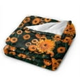 thumbnail image 2 of Kll Fleece Blanket Plush Throw Blanket Daisies,Soft Fuzzy Cozy Flannel Blanket For Couch Sofa Bed.(80"X60"), 2 of 9