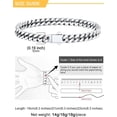 thumbnail image 6 of Terandius Men's Stainless Steel Cuban Chain Bracelet, available in widths of 5mm/7mm/9mm/12mm/14mm and lengths of 8.5 inches/9 inches, comes with a gift box., 6 of 8