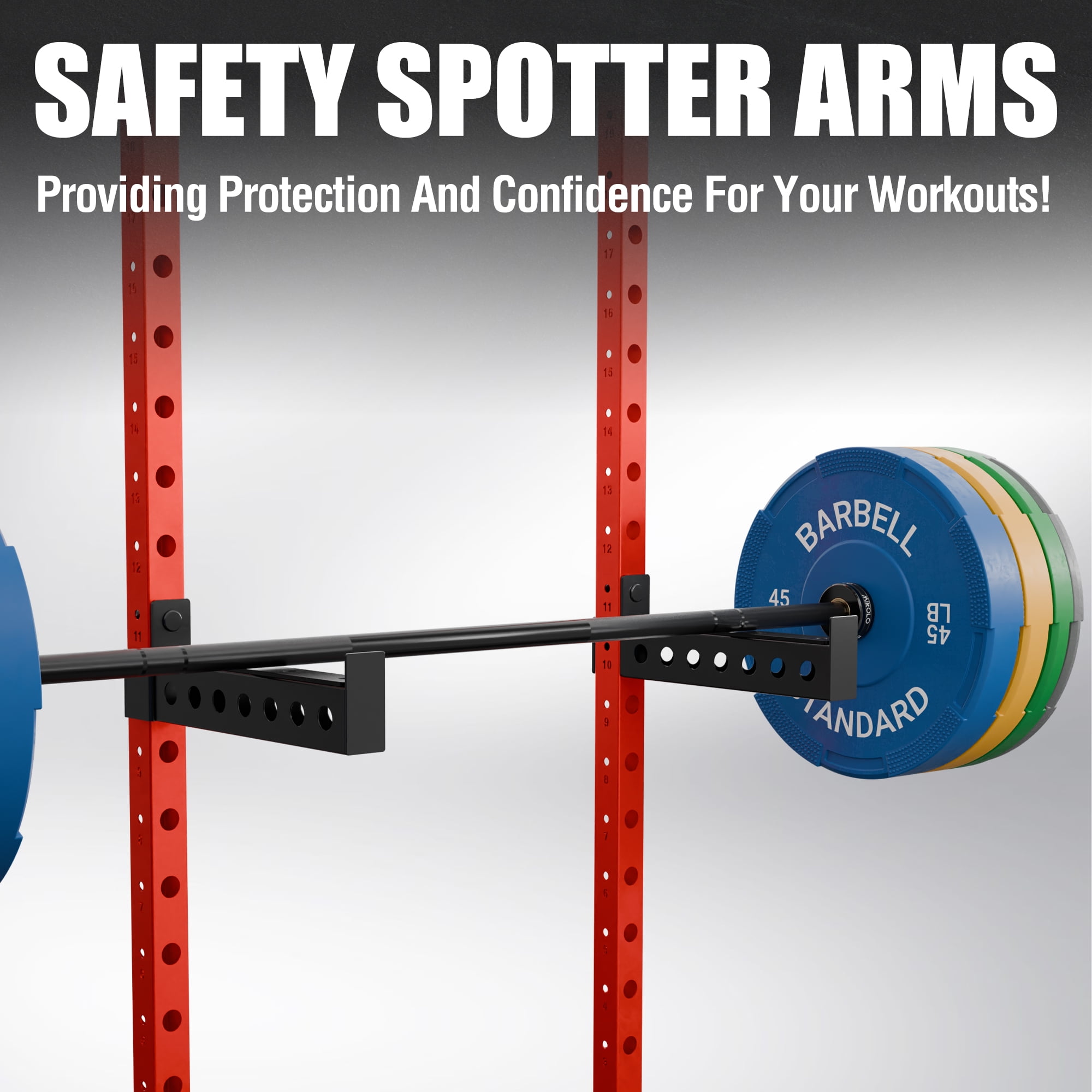 Safety Bar Squat Rack Safety Arms Barbell Safety Spotter Arm Squat