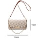 thumbnail image 2 of Bolso pequeño cuadrado a cuadros con estampado retro de moda, bolso bandolera versátil con cadena de un solo hombro blanco, 2 of 5