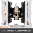 thumbnail image 4 of VEVOR Air-Operated Double Diaphragm Pump 1/2 inch Inlet Outlet Polypropylene 13 GPM Max 100PSI for Industrial Use, QBY-15PP, 4 of 9