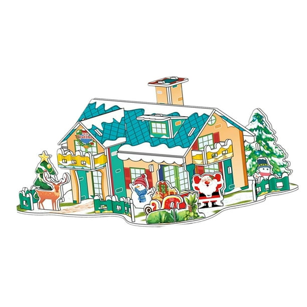 Rompecabezas de casas para niños sale