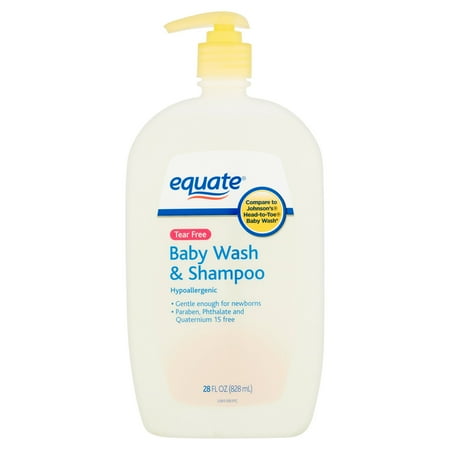 (3 pack) Equate Tear-Free Baby Wash & Shampoo, 28 Fl (Best Baby Shampoo And Wash)