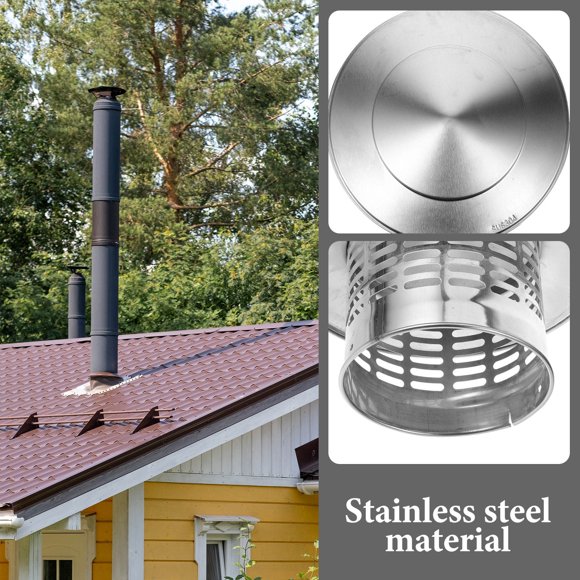 ADDHAT Cubierta Para Chimenea Exterior De Acero Inoxidable Resistente A Y Resguardo