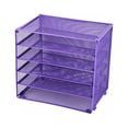 thumbnail image 4 of HGMart Mesh Desktop File Organizer - 5 Tier Letter Tray for Organizing Files Papers Bills Folders Letters Binders, 4 of 7