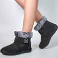 thumbnail image 2 of Botas Tobillo Impermeables Sin Cordones Mujeres Cómodas Media Pantorrilla, 2 of 9