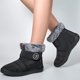 thumbnail image 2 of Zapatos Algodón A Media Pantorrilla Botas Nieve Cálidas Y Terciopelo (tela Paraguas Negra + Forro Polar Con 36), 2 of 9