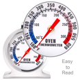 thumbnail image 4 of 3Pcs Oven Thermometer, Hooks or Stands Alone, Durable Steel, 50-300°C/80-80°F, Large Dial Oven Grill Monitoring Cooking Thermometer for BBQ Baking, Cooking, Electric and Gas Oven, 4 of 7