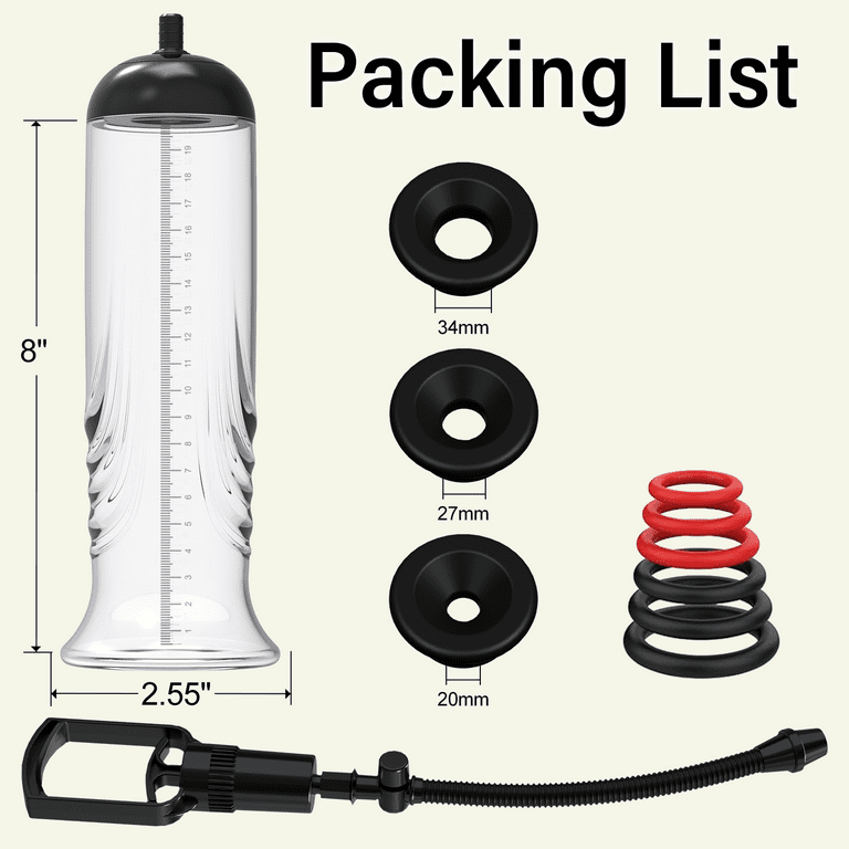 Vacuum Enhancement Pump, Adult Sex Toys for Men, Black, 10 Count - Walmart.com Vacuum Enhancement Pump, Adult Sex Toys for Men, Black, 10 Count - Walmart.com