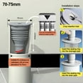 thumbnail image 1 of Silicone Drains Sewer Pipe Sealing Ring Kitchen Washing Machine Hose Drain 70-75Mm, 1 of 10