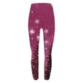 thumbnail image 5 of qucoqpe Christmas Print Leggings for Women Festive Yoga Pants Soft Stretchy Tights for Holiday & Casual Wear, 5 of 6