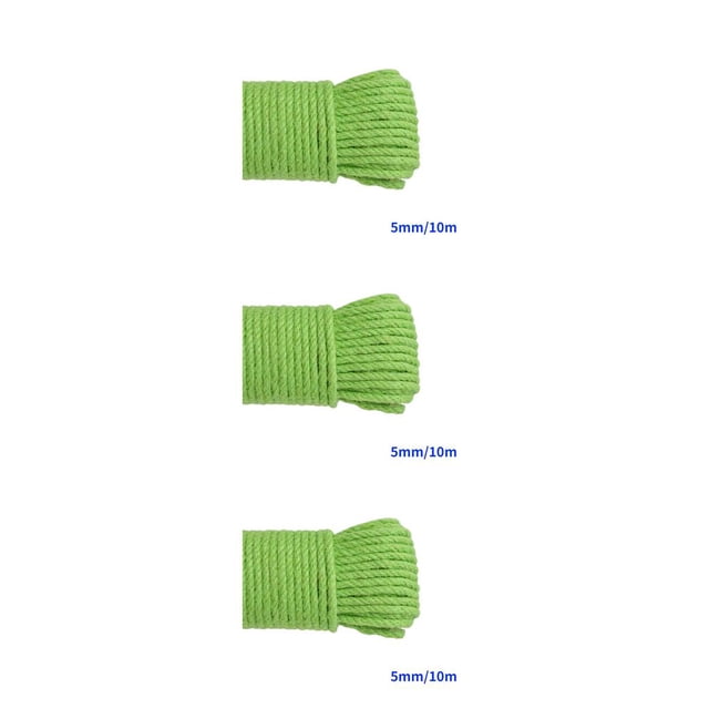 tredstone Color Rope Roll Twine String Cord DIY Handmade String Accessories Craft Scrapbooking Making Tool green 5mm x 10m 3Set