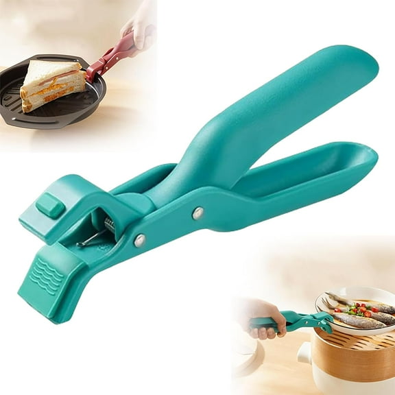 Scarcelye Hot Plate Gripper,Silicone Non-Slip Heat Insulation Anti-Scald Clip, Multi-Purpose Anti-Scald Bowl Holder Clip for Kitchen Clip Hot Bowl Dish Plate Gripper Clips