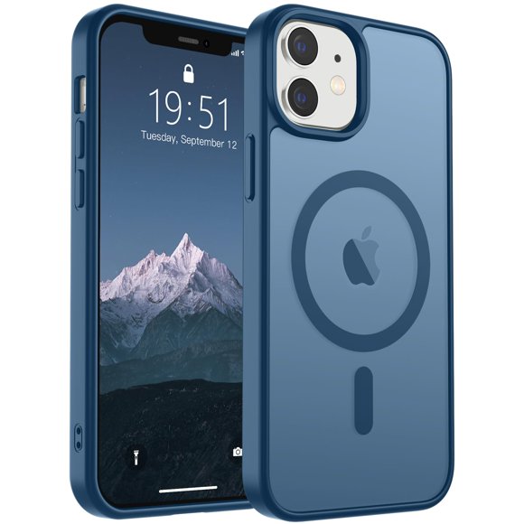 Funda magnética SUPFINE para iPhone 12/12 Pro Deep Blue