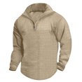 thumbnail image 1 of pstuiky Camisas casuales de manga larga para hombre, Camisa de manga larga con cuello alto y cremallera para hombre camisetas de hombre xl, 1 of 5