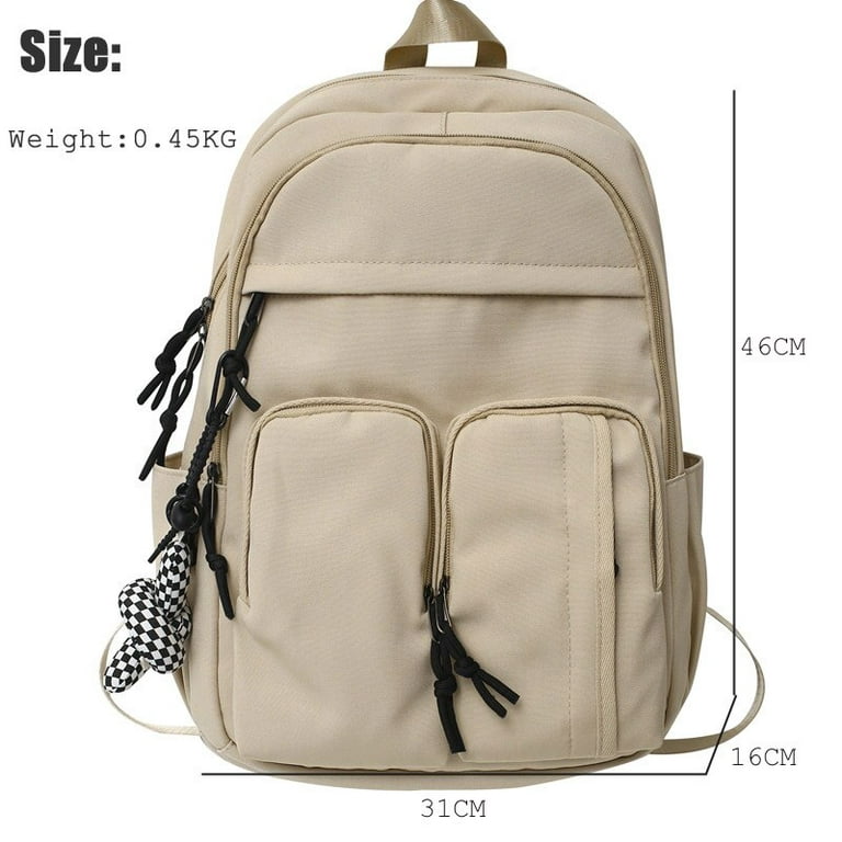 Men's Backpack Soft Leather School Bag Large Capacity Casual