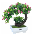 thumbnail image 1 of Árbol Bonsaí  Lab.G Artificial Con Maceta Hogar Y Oficina Flores Rosa, 1 of 4