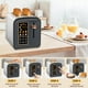 thumbnail image 5 of Tostadora SEEDEEM de 2 rebanadas, tostadora de acero inoxidable con pantalla LCD y botones táctiles, velocidad de calentamiento 50 % más rápida, 6 selecciones de pan, 7 ajustes de sombra, ranura de 1,, 5 of 5