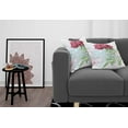 thumbnail image 3 of Ambesonne Retro Throw Pillow Cover 2 Pack, Peony Blossoms Growth, 16", Fern Green Pale Blue, 3 of 5