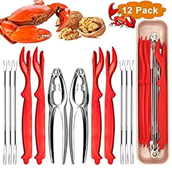 Artcome 22-Piece Seafood Tool Set For 4 People – Crackers, Mallets, Forks & Shellers For Crab & Lobster Night