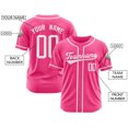 thumbnail image 4 of Men Custom Baseball Printed Name Sport Shirts For Athletic Wear Pink L, 4 of 4