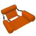 thumbnail image 4 of Sonducket Colchones de agua flotantes inflables de verano Hamaca Sillas de salón Flotador de piscina Juguetes deportivos Alfombra Flotador Deportes acuáticos Naranja, 4 of 6